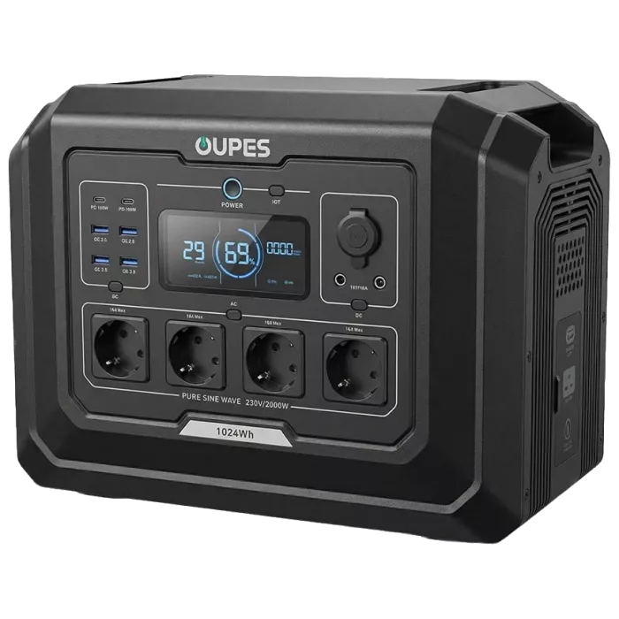 OUPES Mega 1 S1 2000Вт 1024Вт•г Портативна зарядна станція