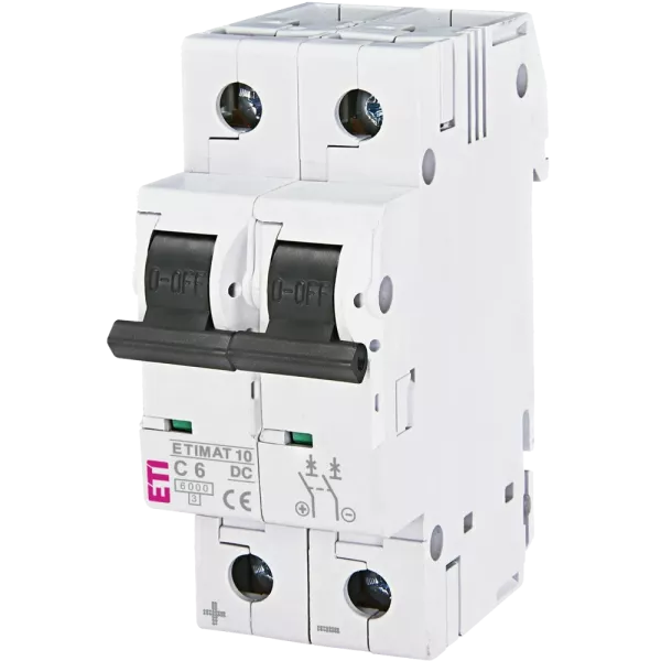 ЕТІ ETIMAT 10 DC 2p C 6A (6 kA) Автоматичний вимикач