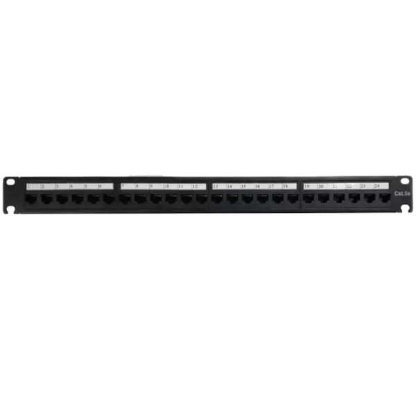 UTP CAT5e 24 порта 1U 19" Патч-панель с организатором
