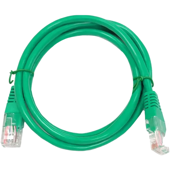 UTP,  1 м, кат. 5e Патч-корд зелений