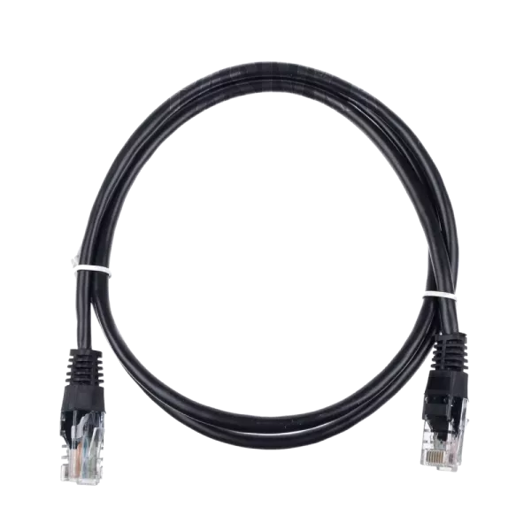 Kingda PAUT3100-BK Патч-корд UTP, 1 м, кат. 5e, чорний