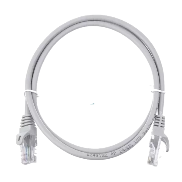 Kingda PAUT3100 Патч-корд UTP, 1 м, кат. 5e, сірий