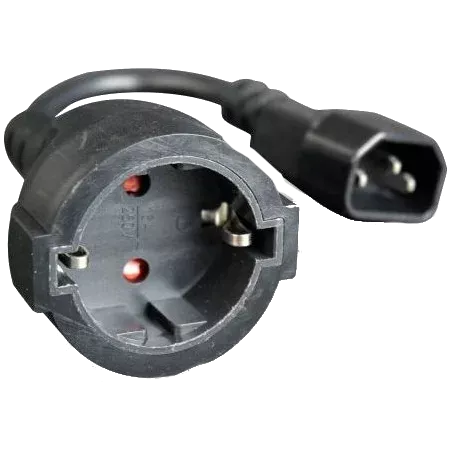 C14 - Schuko 15 см 3*0.75 мм Кабель перехідник