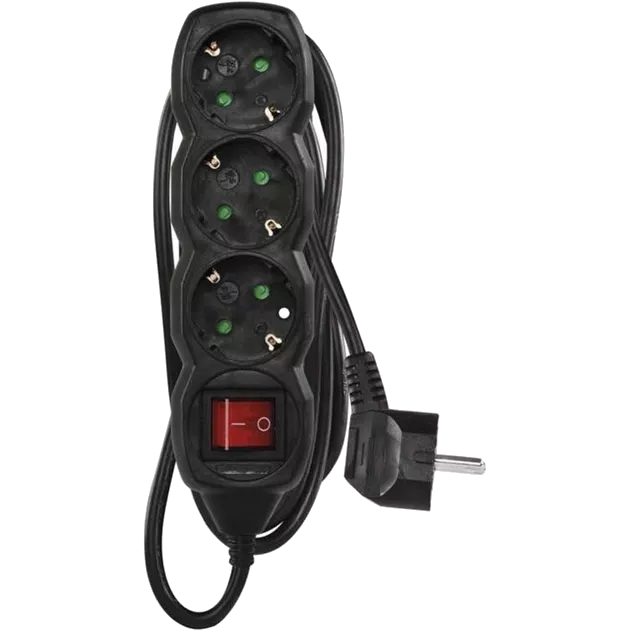 EMOS PC1321R 3 розетки 1.5 м Сетевой удлинитель