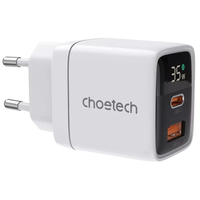 Choetech PD6052 White PD35W GAN A+C Адаптер
