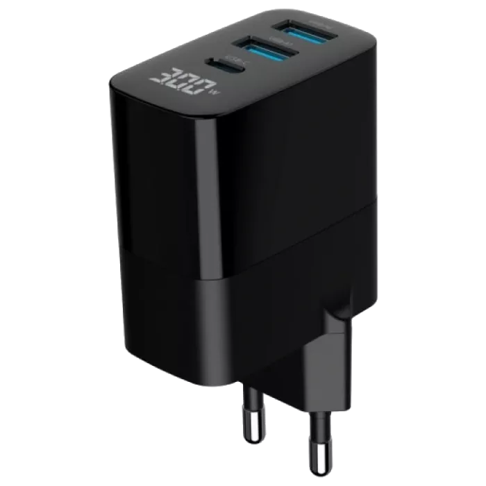 Gembird TA-UC-PDQC30LCD-BK-02 Мережевий зарядний пристрій