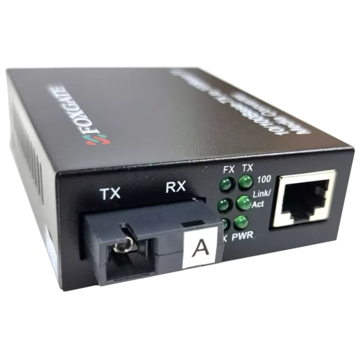 FoxGate EC-B-0,1-1SM-1310nm-20-LFP Медіаконвертер
