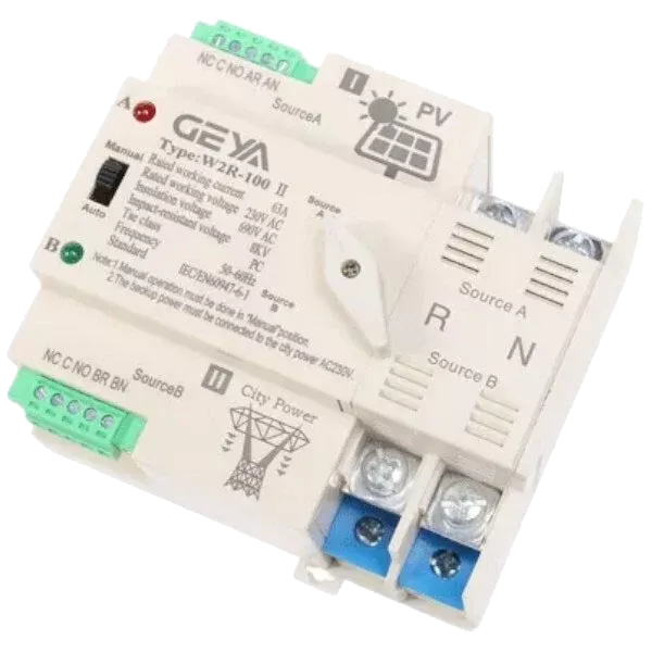 W2R-100 AC230V 2 I-II 100А 2п АВР Перемикач