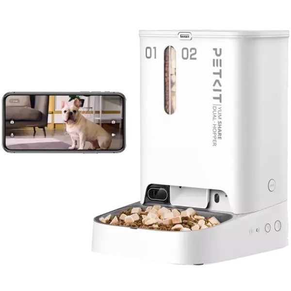 PETKIT YUMSHARE DUAL-HOPPER with Cam P591 Смарт годівниця