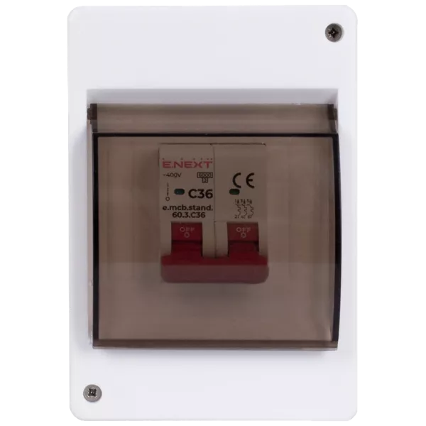 E.NEXT e.plbox.stand.n.04k Корпус пластиковий 4-модульний навісний