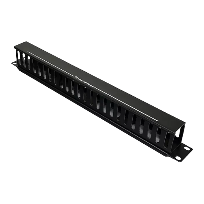 EPNew PLMN-060Z Кабельний організатор 1U з кришкою, чорний, EPNew