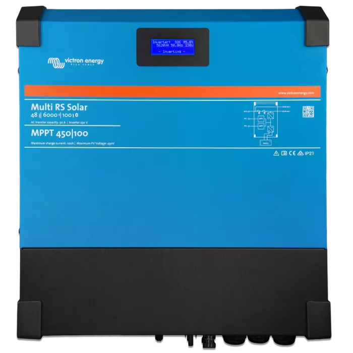 Victron Energy Multi RS Solar 48/6000/100-450/80 сонячний однофазний чиста синусоїда Інвертор