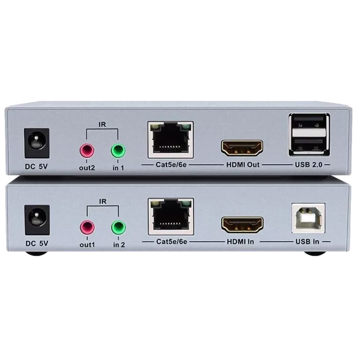 Dtech DT-7051 4K HDMI і USB 2.0 KVM 100м Модуль подовжувач