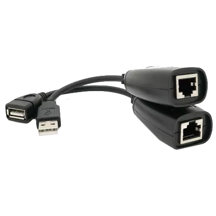 RJ-45 to AM + RJ-45 50 м Подовжувач USB 2.0 сигналу F/UTP