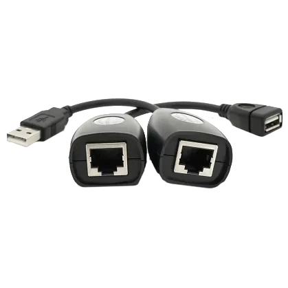 RJ-45 to AM + RJ-45 50 м Подовжувач USB 2.0 сигналу F/UTP