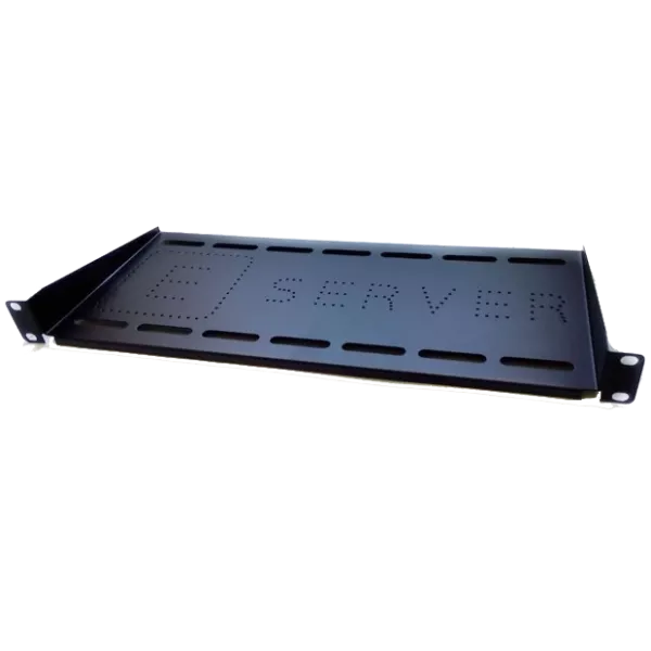 EServer 1U 19" 420х200 Консольна полиця чорна