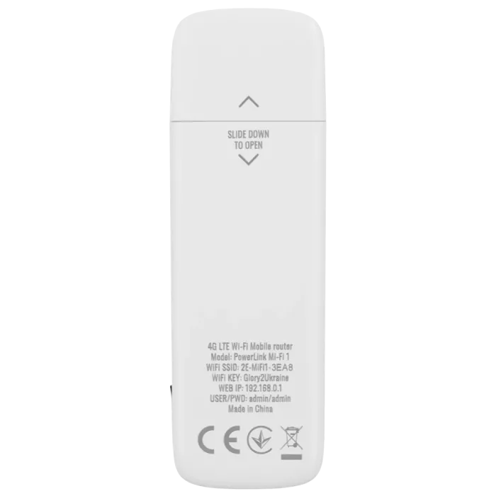 2E PowerLink (MiFi-1 2024) LTE, Wi-Fi4, 1xUSB, 1xCRC9 Мобільний маршрутизатор