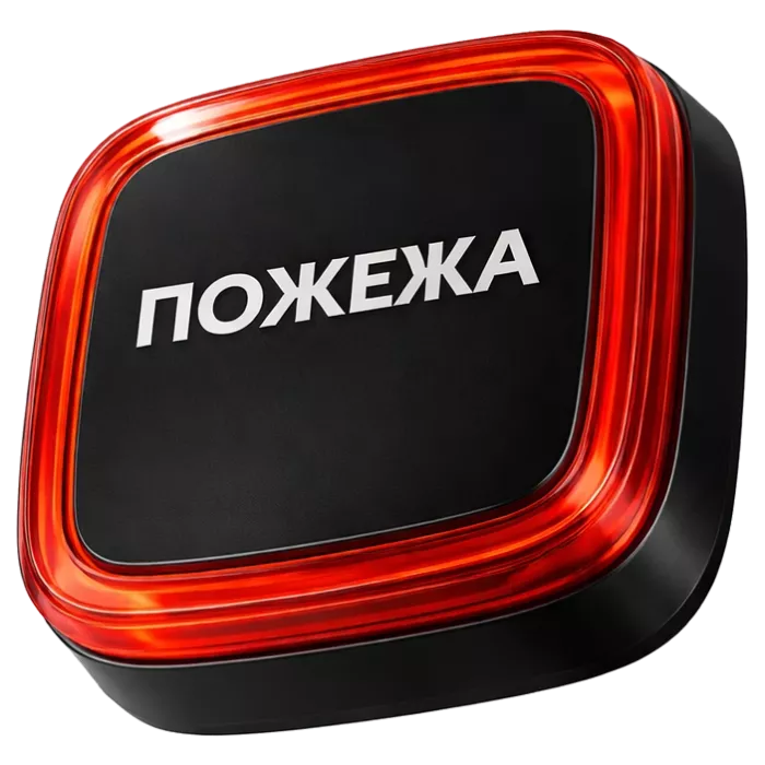 Ajax EN54 FireProtect (VAD) black пожежний світловий “ПОЖЕЖА“ Cповіщувач