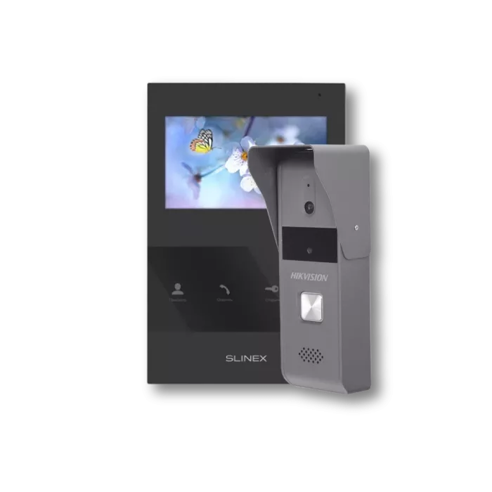 Slinex SQ-04 black + Hikvision DS-KB2421-IM Комплект
