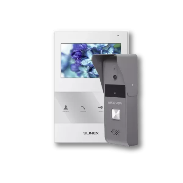 Slinex SQ-04 white + Hikvision DS-KB2421-IM Комплект