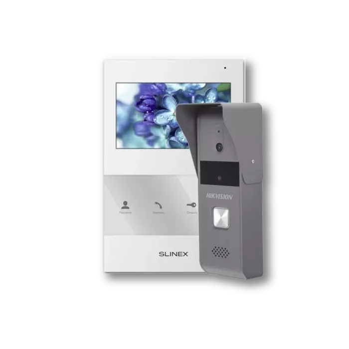 Slinex SQ-04 white + Hikvision DS-KB2421-IM Комплект