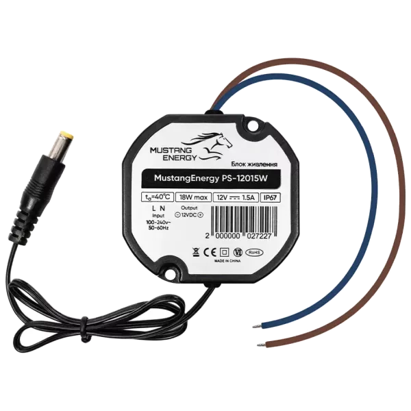 Mustang Energy PS-12015W IP67 Блок живлення