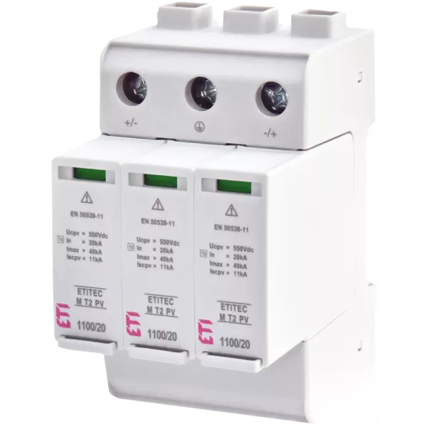 ETI TEC M T2 PV 1100/20 (для PV систем) Обмежувач перенапруги
