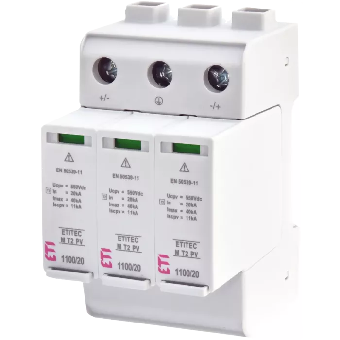 ETI TEC M T2 PV 1100/20 (для PV систем) Обмежувач перенапруги
