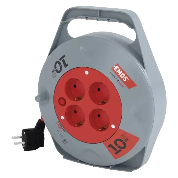 EMOS P19510 10м SCHUKO Подовжувач на котушці