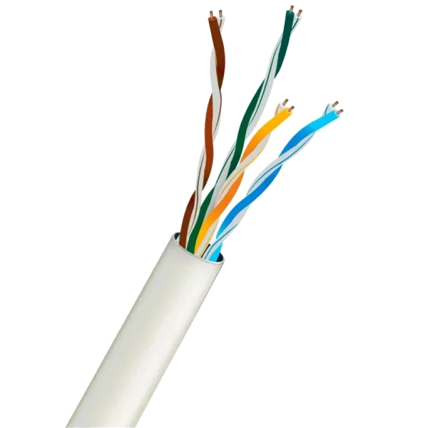 KRAFT UTP CAT5E CU 0.5 mm PVC Indoor White (305м) Кабель