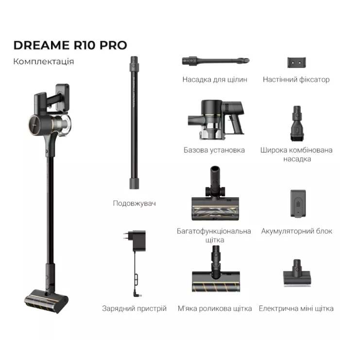 Dreame R10 Pro (VTV41B) Акумуляторний пилосос