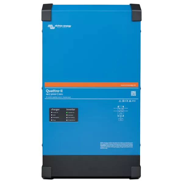 VictronEnergy Quattro-II 24/5000/120-50/50 однофазний чиста синусоїда Інвертор