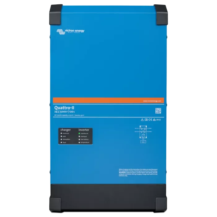 VictronEnergy Quattro-II 24/5000/120-50/50 однофазный чистая синусоида Инвертор