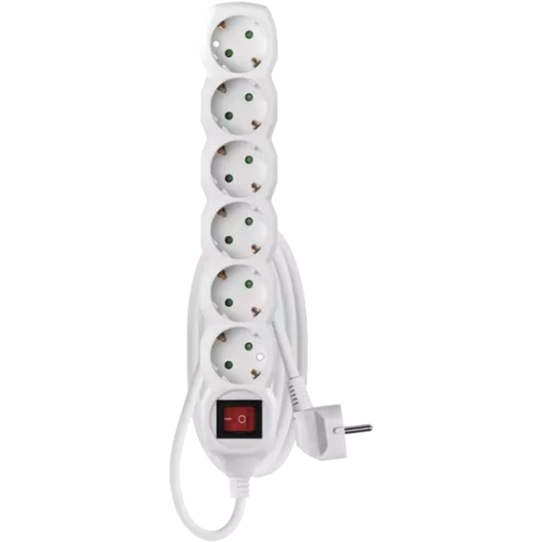 EMOS P1621R 6 розетки 1.5 м Мережевий подовжувач