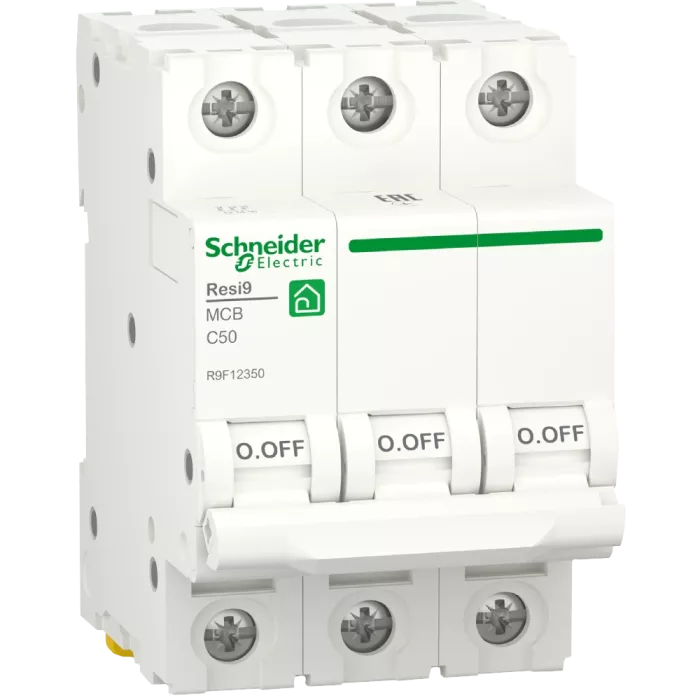 RESI9 50A, 3P, крива С, 6кА Автоматичний вимикач Schneider Electric