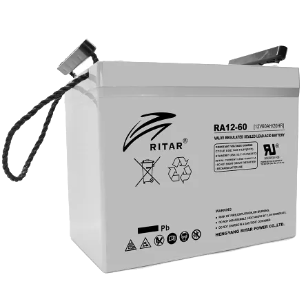 RITAR RA12-60 60A*г 12В Свинцево-кислотна акумуляторна батарея