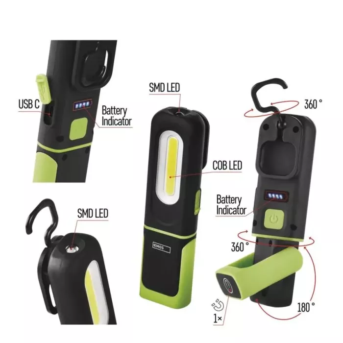 EMOS P4537 330лм 1200 мА*г Лiхтар LED