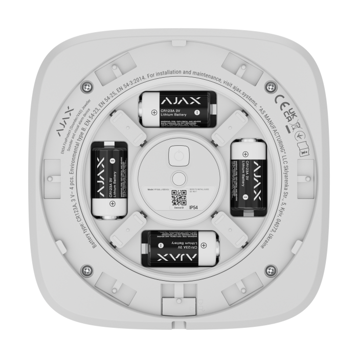 Ajax EN54 FireProtect (Sounder) white пожарный звуковой Извещатель