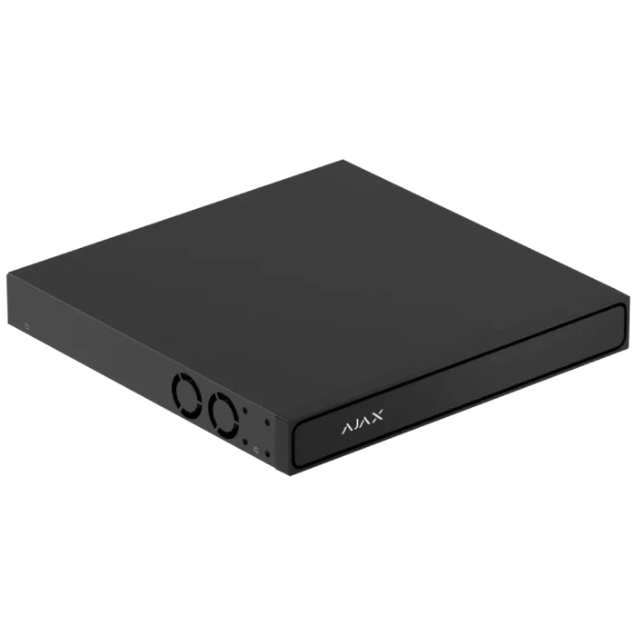 Ajax NVR H2D16PAC (16ch) black HDMI 4K 16Тб PoE Відеореєстратор