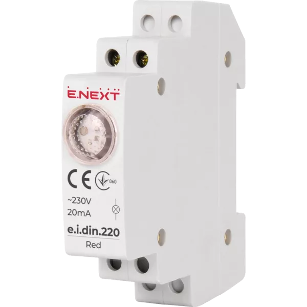 E.NEXT e.i.din.220.red Індикатор на DIN-рейку червоний
