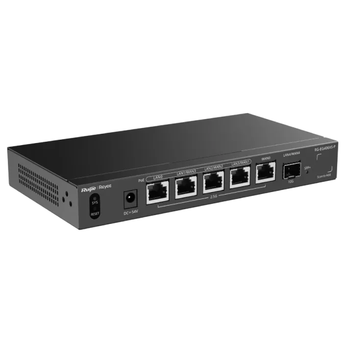 Ruijie Reyee RG-EG406XS-P 6-портовий PoE з хмарним керуванням Маршрутизатор
