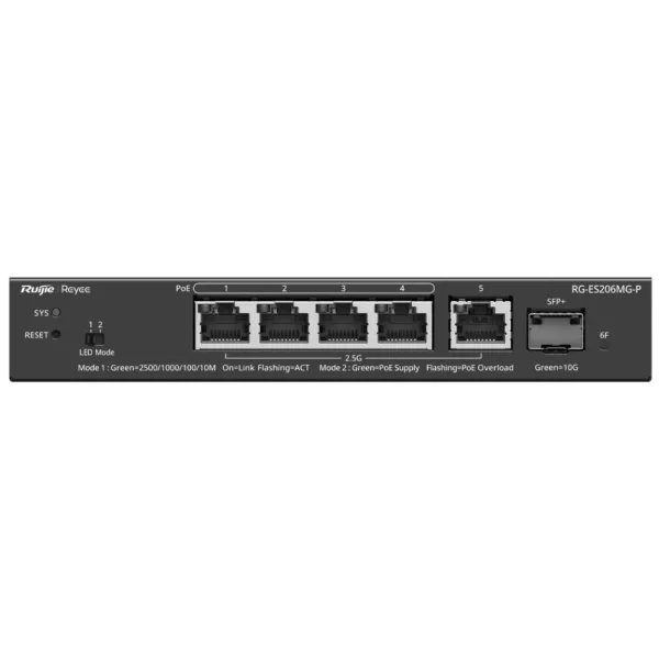 Ruijie Reyee RG-ES206MG-P Комутатор 6 портів керований