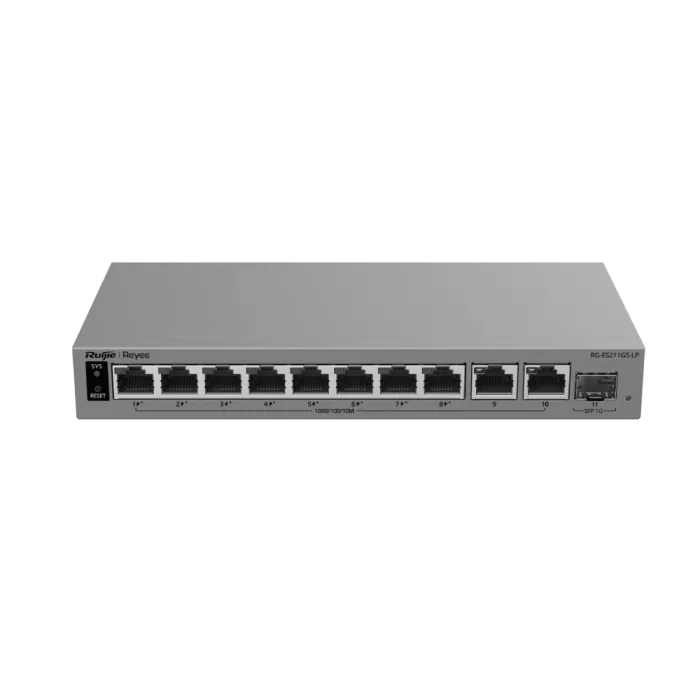 Ruijie RG-ES211GS-LP PoE Коммутатор 11 портов управляемый облачно