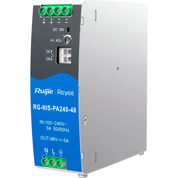 Ruijie RG-NIS-PA240-48 Джерело живлення AC/DC 240 Вт на DIN-рейку
