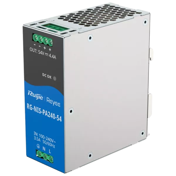 Ruijie RG-NIS-PA240-54 AC/DC 54В 4.4А 240 Вт на DIN-рейку Блок живлення