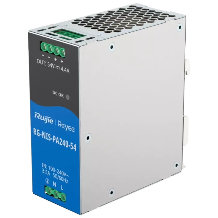 Ruijie RG-NIS-PA240-54 AC/DC 54В 4.4А 240 Вт на DIN-рейке Блок живлення