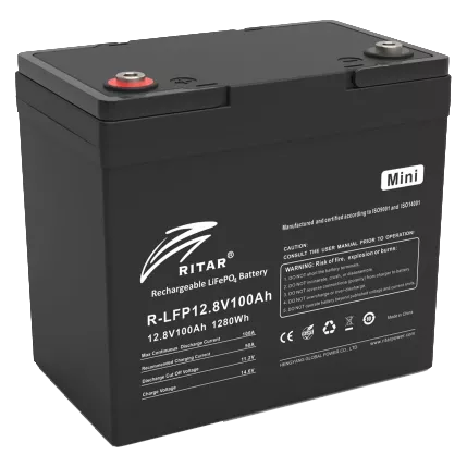 Ritar LiFePO4 12.8В 100А*г Літієва акумуляторна батарея