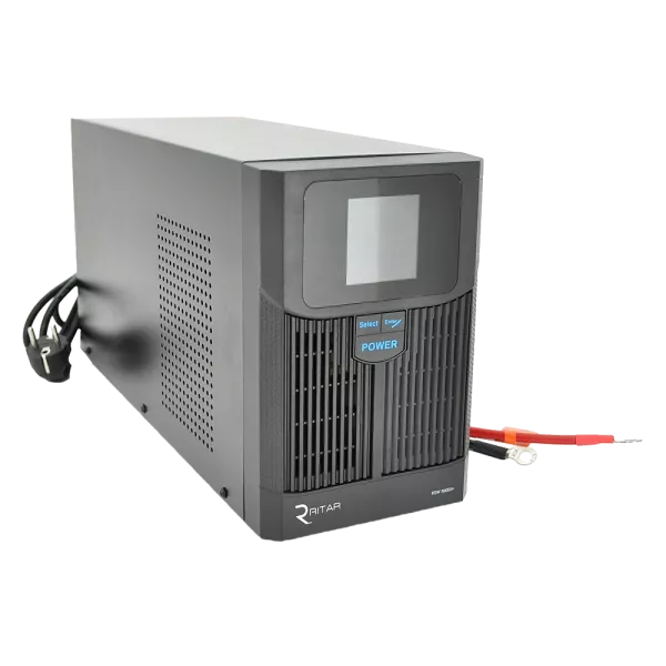 RITAR RTSW-1500 LCD 1500ВА 12В ДБЖ з правильною синусоїдою під зовнішній АКБ
