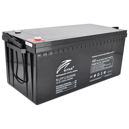 Ritar R-LFP12.8V200Ah 12.8В 200А•ч 200А Літієва акумуляторна батарея