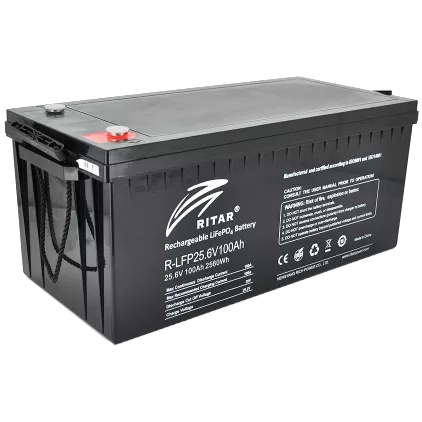 Ritar R-LFP25.6V100Ah 25.6В 2.56кВт•ч 100А Літієва акумуляторна батарея